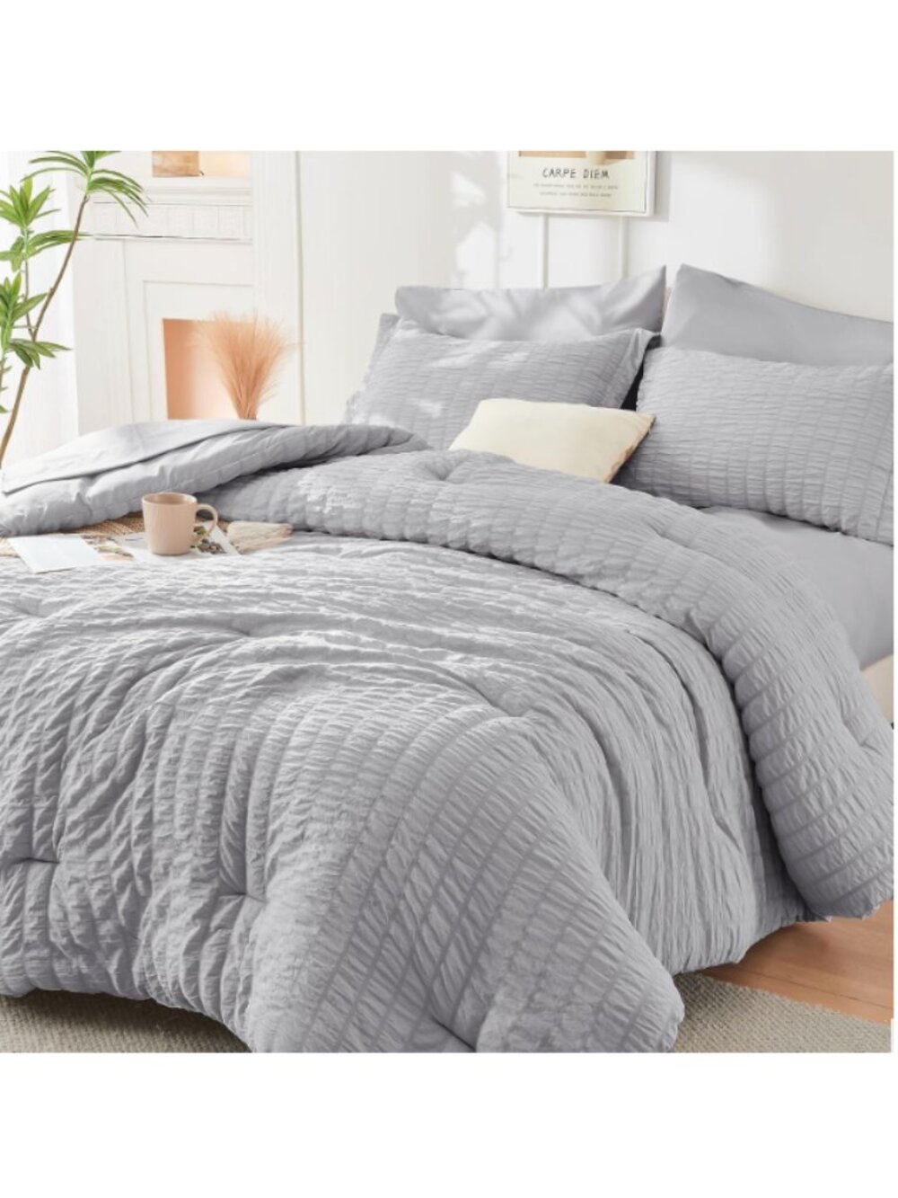 Light Grey Full Size Comforter Set